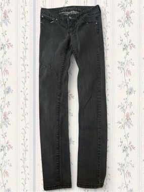 London bongo Y2K grey slim straight leg skinny jeans